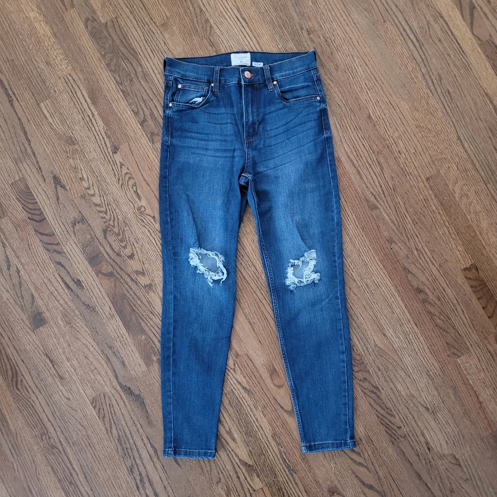 Distessed skinny jean pant